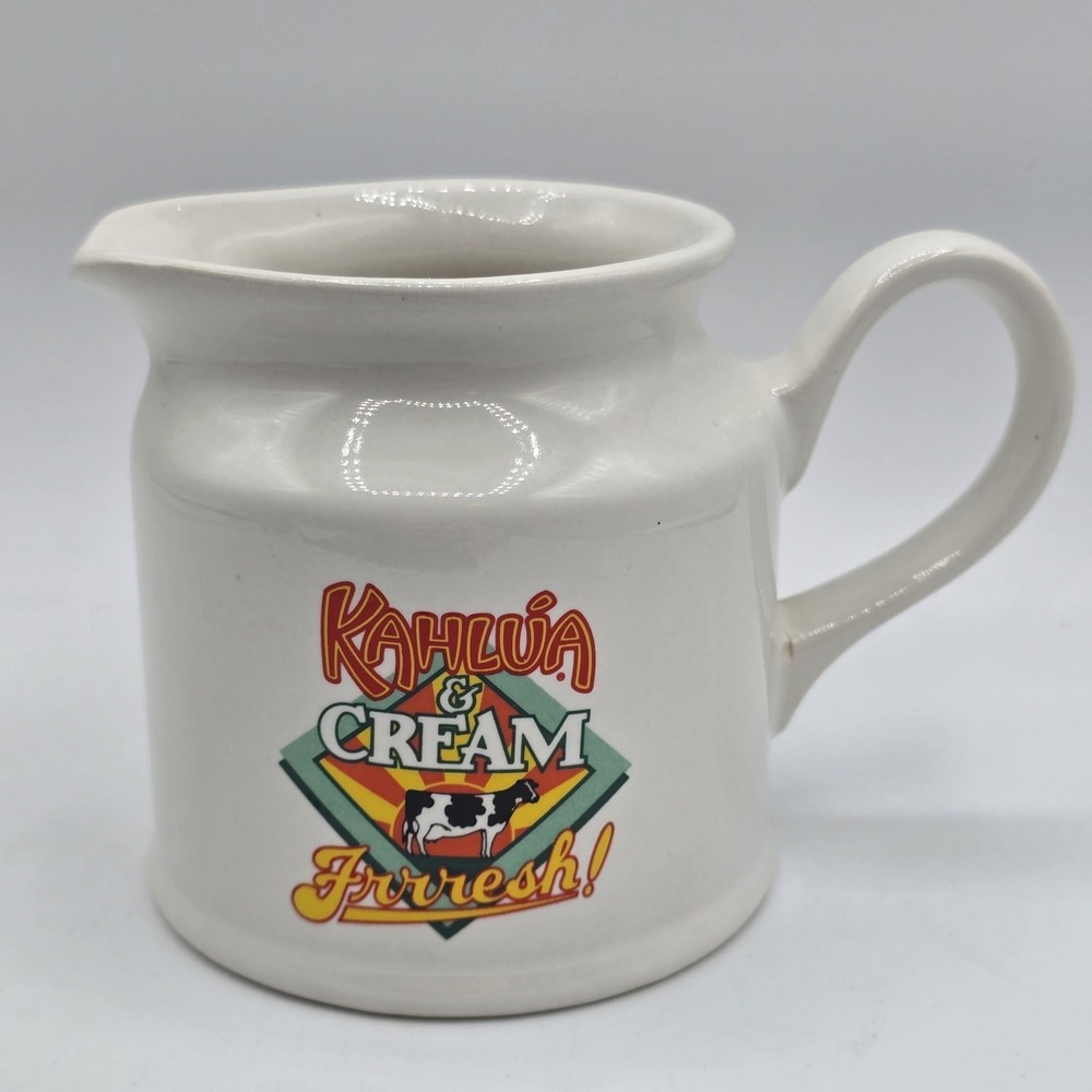 Kahlua Cream‎ and Frrresh! Creamer Pitcher Coffee Cow Promotional